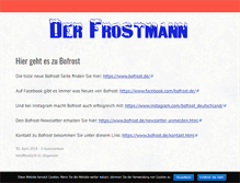 Tablet Screenshot of frostmann.de